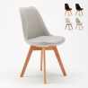 chaise de salle à manger et cuisine avec coussin design scandinave Goblet nordique plus Promotion