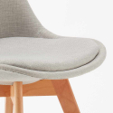 chaise de salle à manger et cuisine avec coussin design scandinave Tulipan nordique plus Réductions
