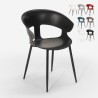 Chaise design moderne en métal polypropylène pour cuisine bar restaurant Evelyn Caractéristiques