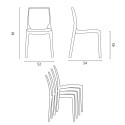Table carrée 60x60 pied noir et plateau bois avec 2 chaises colorées Ice Kiss 