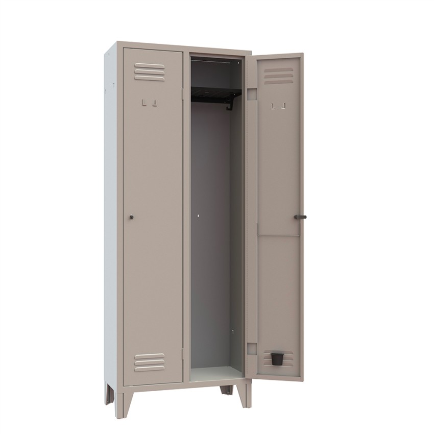 Casier vestiaire en métal 2 compartiments bureau gymnase Stylo Promotion Casier vestiaire en métal 2 compartiments bureau gymnase Stylo Promotion