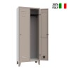 Casier vestiaire en métal 2 compartiments bureau gymnase Stylo Vente
