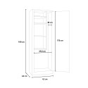 Armoire de rangement balais en métal multi-usage avec 4 étagères et serrure Mopp Catalogue
