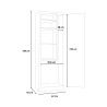 Armoire de rangement balais en métal multi-usage avec 4 étagères et serrure Mopp Catalogue