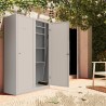Armoire de rangement balais en métal multi-usage avec 4 étagères et serrure Mopp Offre