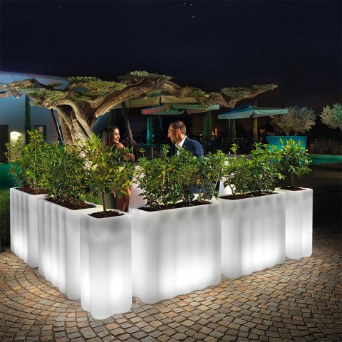 Jardinière lumineuse LED RGB pour terrasse bar restaurant Nebula
