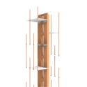 Bibliothèque colonne verticale en bois 13 étagères h195cm Zia Veronica H Prix