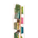 Bibliothèque colonne verticale en bois 13 étagères h195cm Zia Veronica H Dimensions