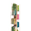 Bibliothèque verticale à colonne en bois 13 étagères h195cm Zia Veronica H Dimensions