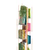 Bibliothèque colonne verticale en bois 13 étagères h195cm Zia Veronica H Dimensions