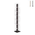 Bibliothèque colonne verticale en bois 13 étagères h195cm Zia Veronica H Promotion