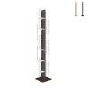 Bibliothèque colonne verticale en bois 13 étagères h195cm Zia Veronica H Promotion