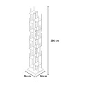 Bibliothèque colonne verticale en bois 13 étagères h195cm Zia Veronica H 
