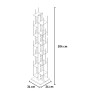 Bibliothèque colonne verticale en bois 13 étagères h195cm Zia Veronica H 