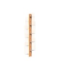 Bibliothèque murale verticale h150cm en bois 10 étagères Zia Veronica WMH Catalogue