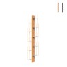 Bibliothèque murale verticale h150cm en bois 10 étagères Zia Veronica WMH Promotion