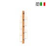 Bibliothèque murale verticale h150cm en bois 10 étagères Zia Veronica WMH Remises