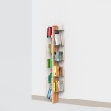 Bibliothèque murale verticale h150cm en bois 10 étagères Zia Veronica WMH Modèle