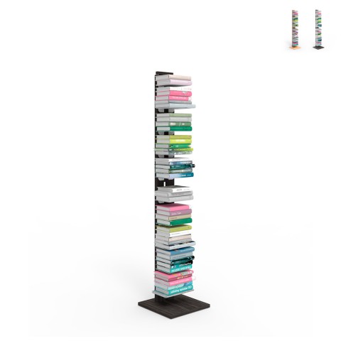 Étagère colonne verticale h150cm bois 10 étagères Zia Ortensia MH Promotion
