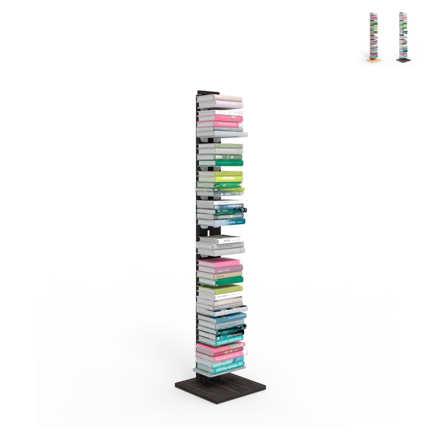 Étagère colonne verticale h150cm bois 10 étagères Zia Ortensia MH Promotion Étagère colonne verticale h150cm bois 10 étagères Zia Ortensia MH Promotion