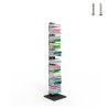 Étagère colonne verticale h150cm bois 10 étagères Zia Ortensia MH Promotion