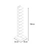 Étagère colonne verticale h150cm bois 10 étagères Zia Ortensia MH 