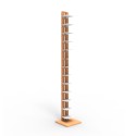 Bibliothèque colonne verticale bois h195cm 13 étagères Zia Ortensia H Catalogue