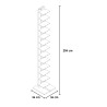 Bibliothèque colonne verticale bois h195cm 13 étagères Zia Ortensia H 