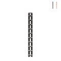 Bibliothèque murale verticale en bois 150 cm, 10 étagères, Zia Ortensia WMH Promotion