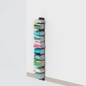 Bibliothèque murale verticale en bois 150 cm, 10 étagères, Zia Ortensia WMH Dimensions