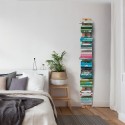 Bibliothèque murale verticale en bois 150 cm, 10 étagères, Zia Ortensia WMH Offre
