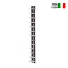 Bibliothèque murale verticale en bois h195cm 13 étagères Zia Ortensia WH Remises