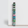 Bibliothèque murale verticale en bois h195cm 13 étagères Zia Ortensia WH Caractéristiques