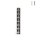Étagère murale en bois h105cm 7 étagères verticale Zia Ortensia SF Promotion