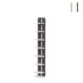 Étagère murale en bois h105cm 7 étagères verticale Zia Ortensia SF Promotion