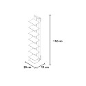 Étagère murale en bois h105cm 7 étagères verticale Zia Ortensia SF 