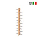 Bibliothèque murale biface en bois h150cm 20 étagères Zia Bice WMH Remises