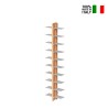 Bibliothèque murale biface en bois h150cm 20 étagères Zia Bice WMH Remises