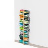 Bibliothèque murale biface en bois h150cm 20 étagères Zia Bice WMH Modèle