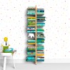 Bibliothèque murale biface en bois h150cm 20 étagères Zia Bice WMH Offre