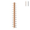 Bibliothèque murale double face en bois, 195 cm de hauteur, 26 étagères Zia Bice WH Promotion