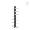 Bibliothèque suspendue en bois double face h105cm 14 étagères Zia Bice SF Promotion
