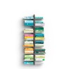 Bibliothèque suspendue en bois double face h105cm 14 étagères Zia Bice SF Dimensions
