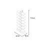 Bibliothèque suspendue en bois double face h105cm 14 étagères Zia Bice SF 