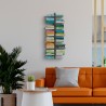 Bibliothèque suspendue en bois double face h105cm 14 étagères Zia Bice SF Offre