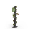 Étagère colonne pour plantes d'intérieur 10 niveaux design Zia Flora MH Modèle