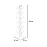 Étagère murale design pour plantes d'intérieur 13 étagères Zia Flora WH Modèle