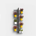 Support de pots de plantes design suspendu d'intérieur 8 étagères Zia Flora SF Modèle