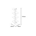 Support de pots de plantes design suspendu d'intérieur 8 étagères Zia Flora SF Dimensions