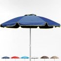 Parasol de plage 220 cm coupe-vent professionnel anti UV Bagnino Fluo Dimensions